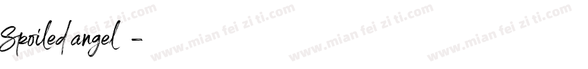 Spoiled angel 字体字体转换
